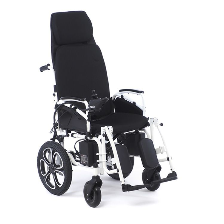 Электрическая кресло-коляска MET COMFORT 85 раскладываемая в горизонталь, с self-откидной спинкой (арт. 18543)