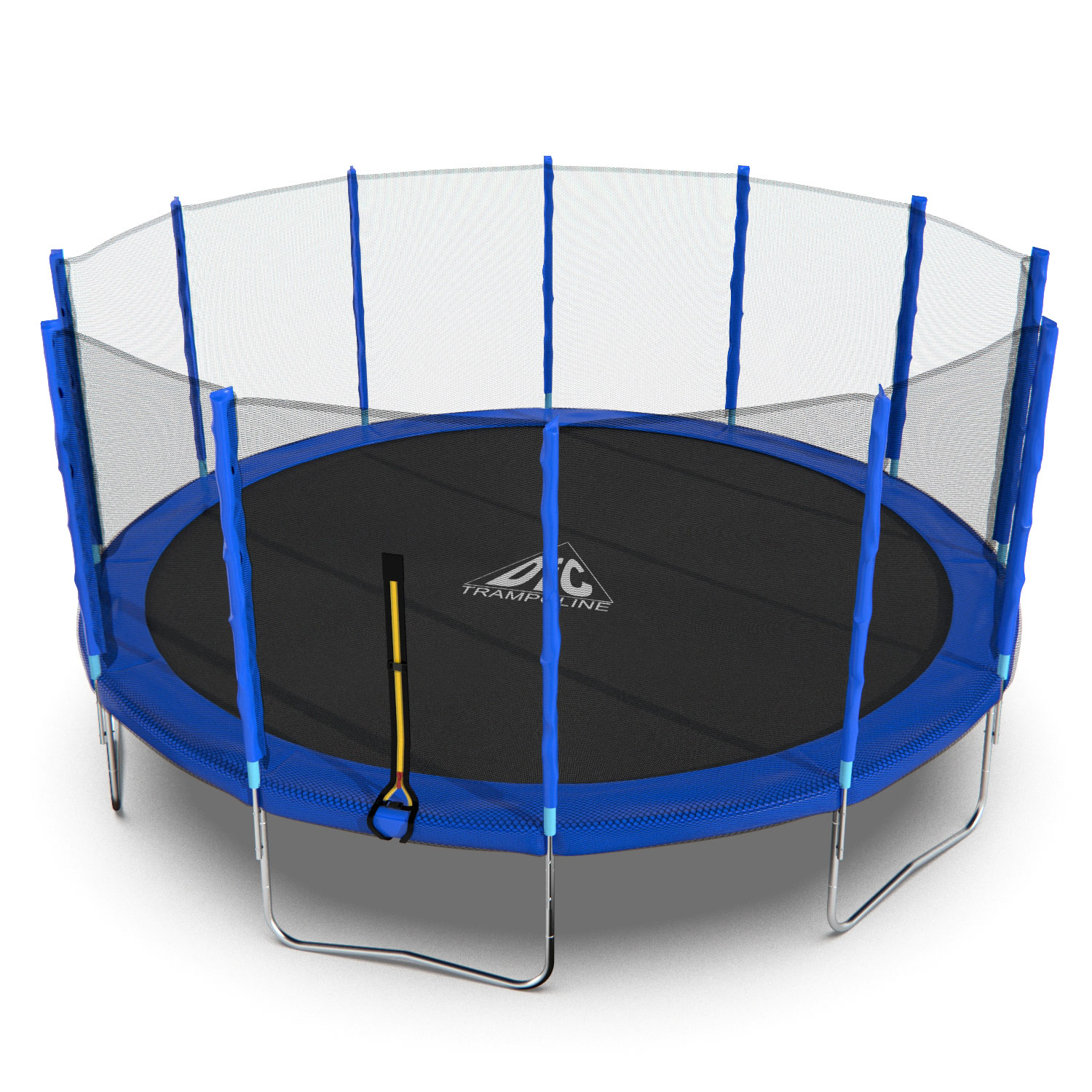 Батут DFC Trampoline Fitness 16ft наружн.сетка, синий (488см)(два короба) фото