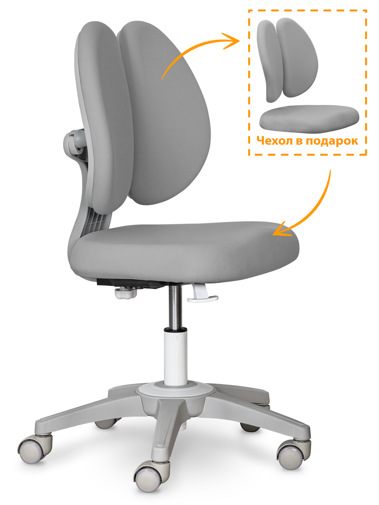 ErgoKids Детское кресло ErgoKids Sprint Duo Lite Grey (арт.Y-412 Lite G) фото