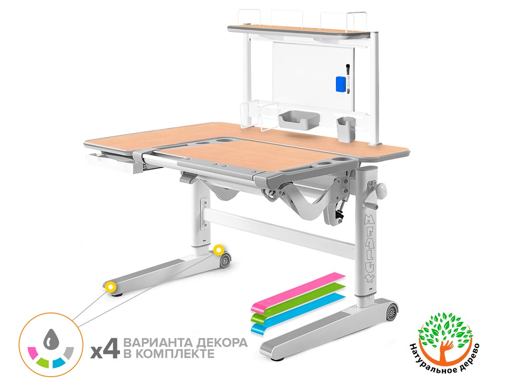 Mealux Детский стол Mealux Kingwood Multicolor MG + BD P-17 MG (арт. BD-820 MG Multicolor + BD P-17 MG) фото