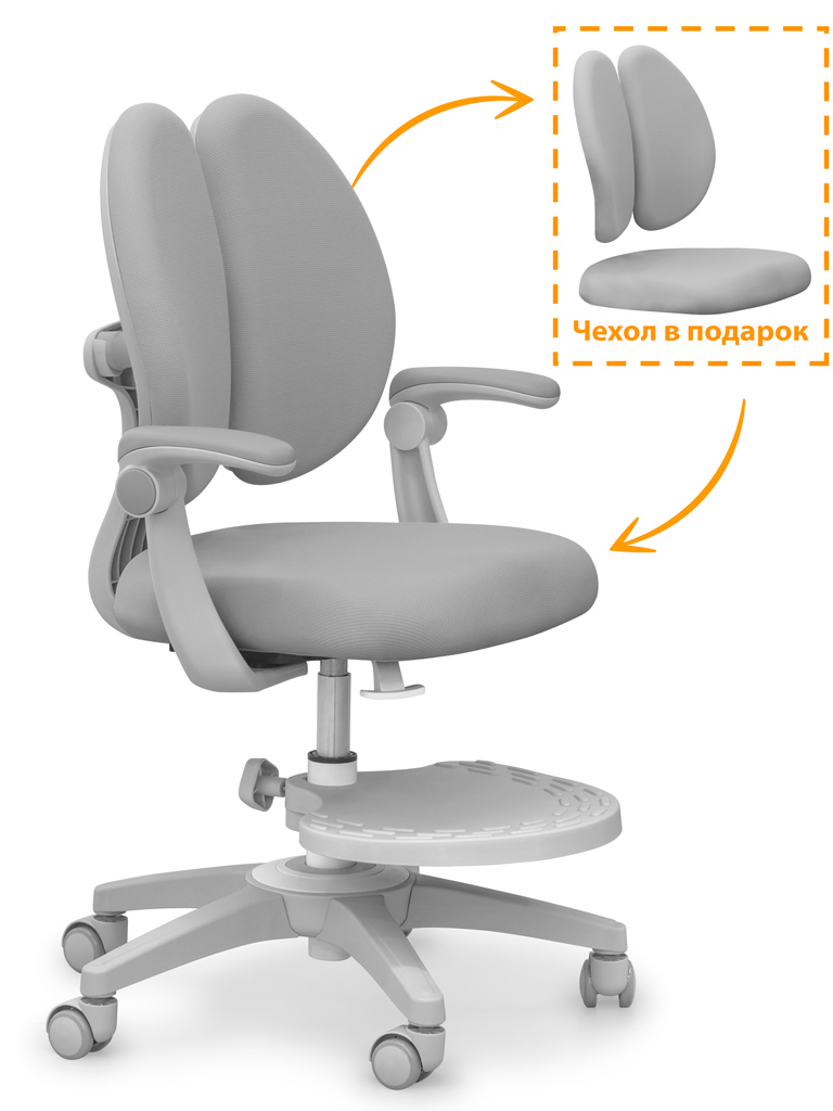 ErgoKids Детское кресло ErgoKids Sprint Duo Grey (арт. Y-412 G) фото