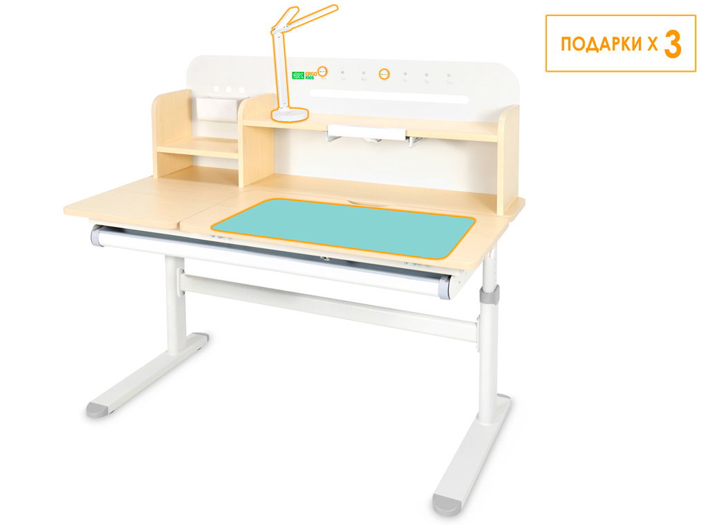 ErgoKids Детский стол Ergokids Bravo Max Maple/Grey (арт. TH-360 Max MG/G) фото