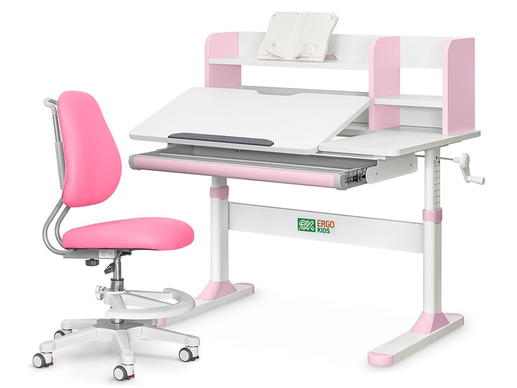 ErgoKids Комплект парта Ergokids TH-330 Pink + кресло Y-507 KP (арт.TH-330 W/PN + Y-507 KP) фото