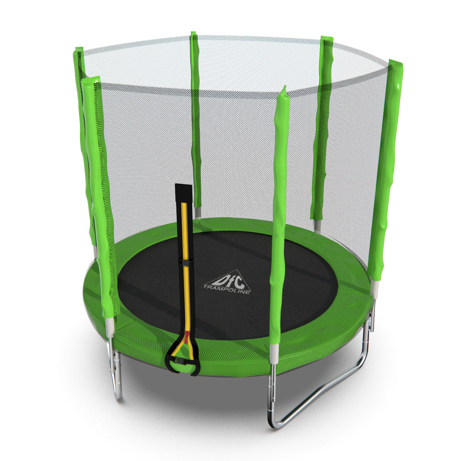 Батут DFC Trampoline Fitness 6ft наружн.сетка, св.зел. (183см) фото