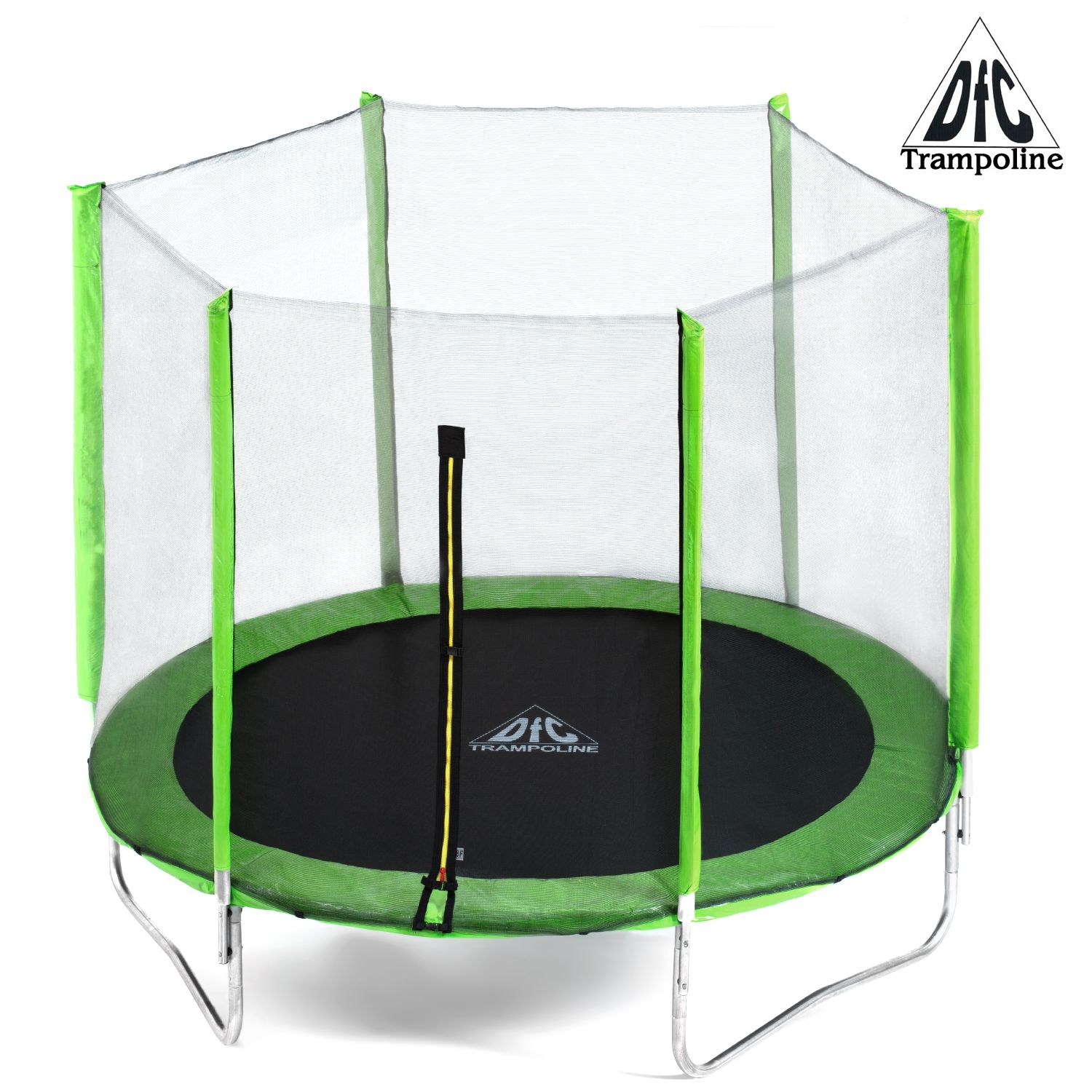 Батут DFC Trampoline Fitness 10ft наружн.сетка, св.зел. (305см) фото