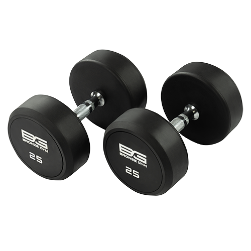 BRONZE GYM BG-PA-DB-R250 Гантель обрезиненная 25 кг фото