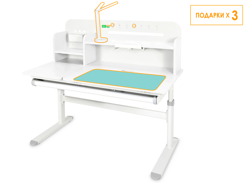 ErgoKids Детский стол Ergokids Bravo Max White/Grey (арт. TH-360 Max WG/G) фото