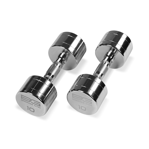 BRONZE GYM BG-PA-DB-C10 Гантель хромированная 10 кг фото