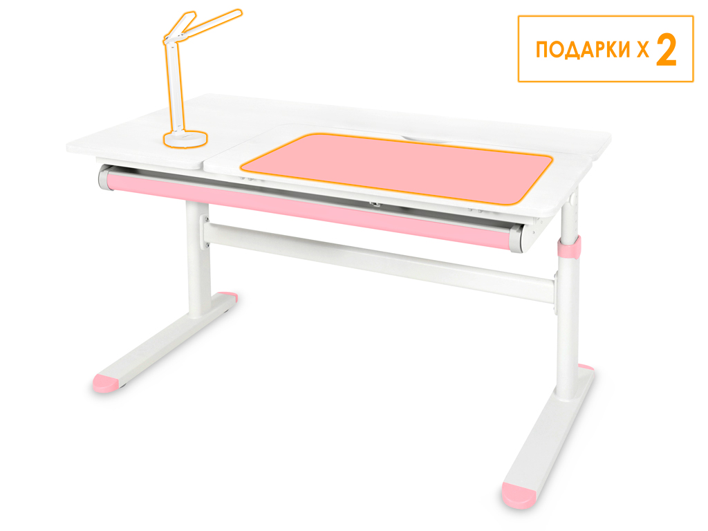 ErgoKids Детский стол Ergokids Bravo White/Pink (арт. TH-360 Lite WG/PN) фото