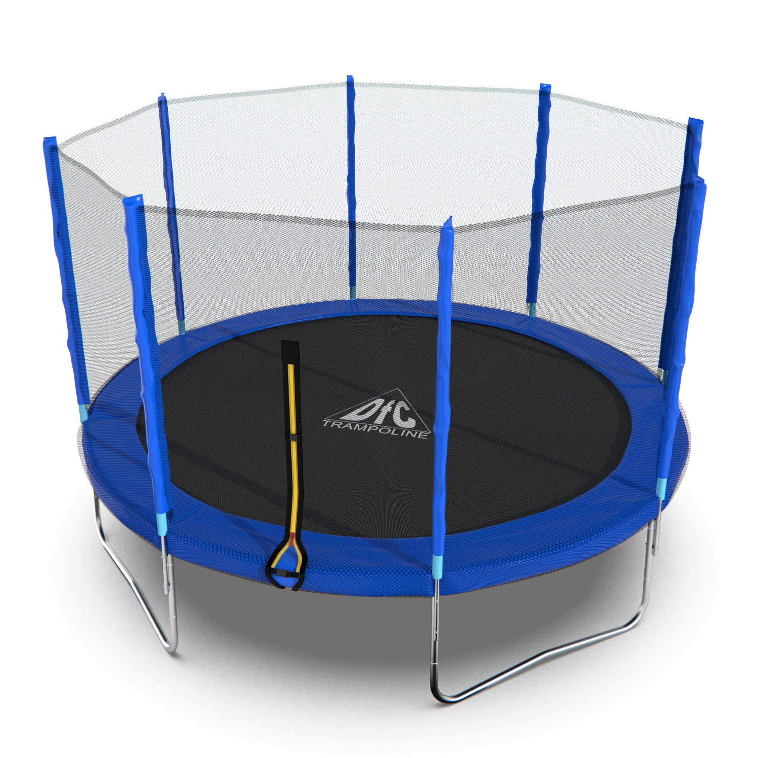 Батут DFC Trampoline Fitness 12ft наружн.сетка, синий (366см) (два короба) фото