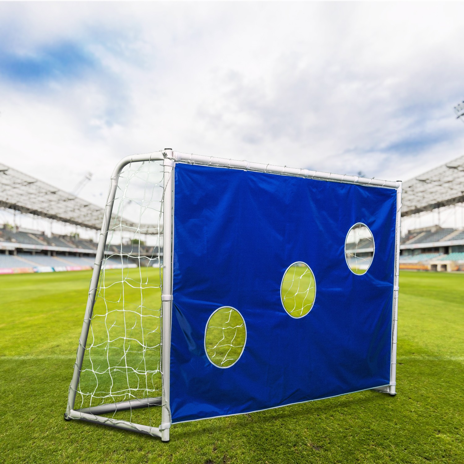 Ворота игровые DFC  GOAL240T 240x150x65cm  с тентом для отрабатывания ударов фото