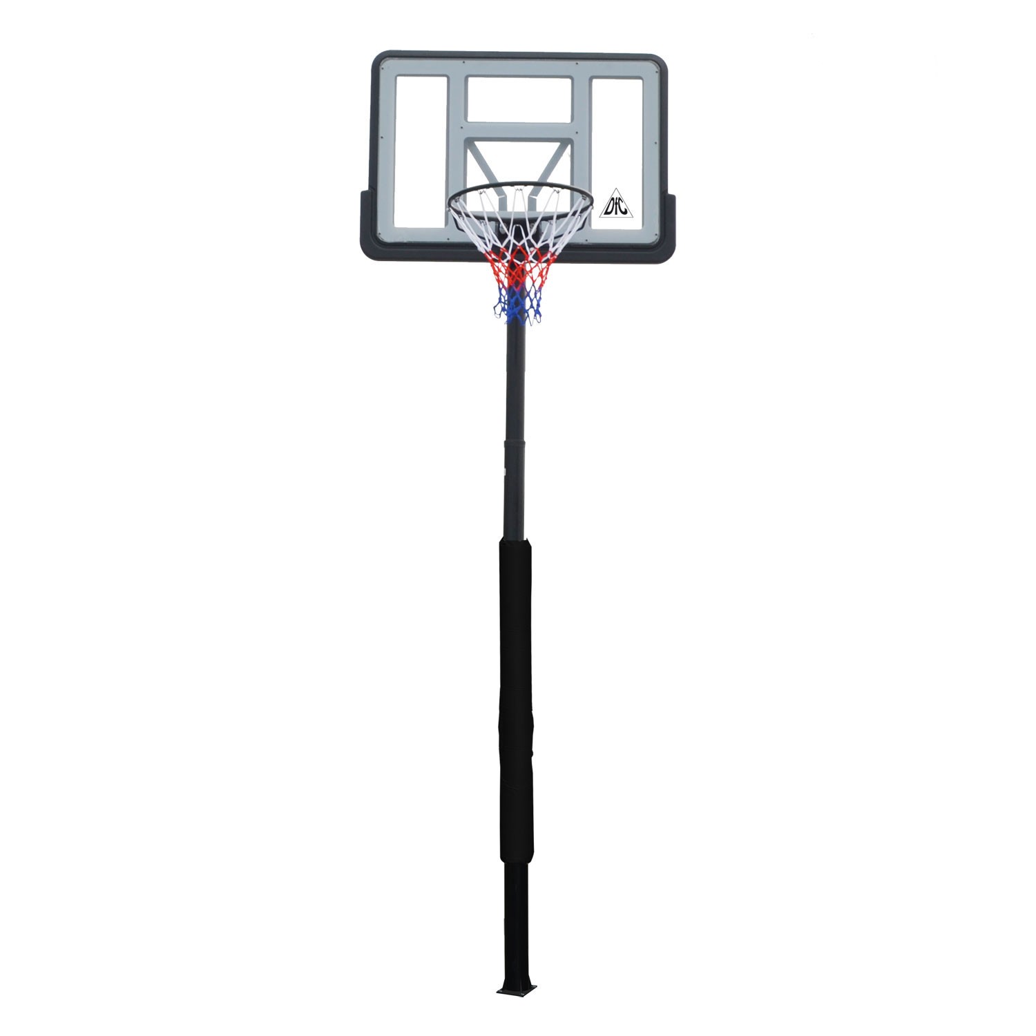 Баскетбольная стационарная стойка DFC ING44P3 112x75cm раздвиж. рег-ка (три короба) фото