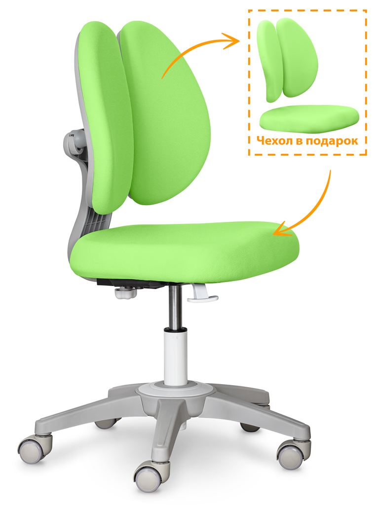 ErgoKids Детское кресло ErgoKids Sprint Duo Lite Green (арт.Y-412 Lite KZ) фото