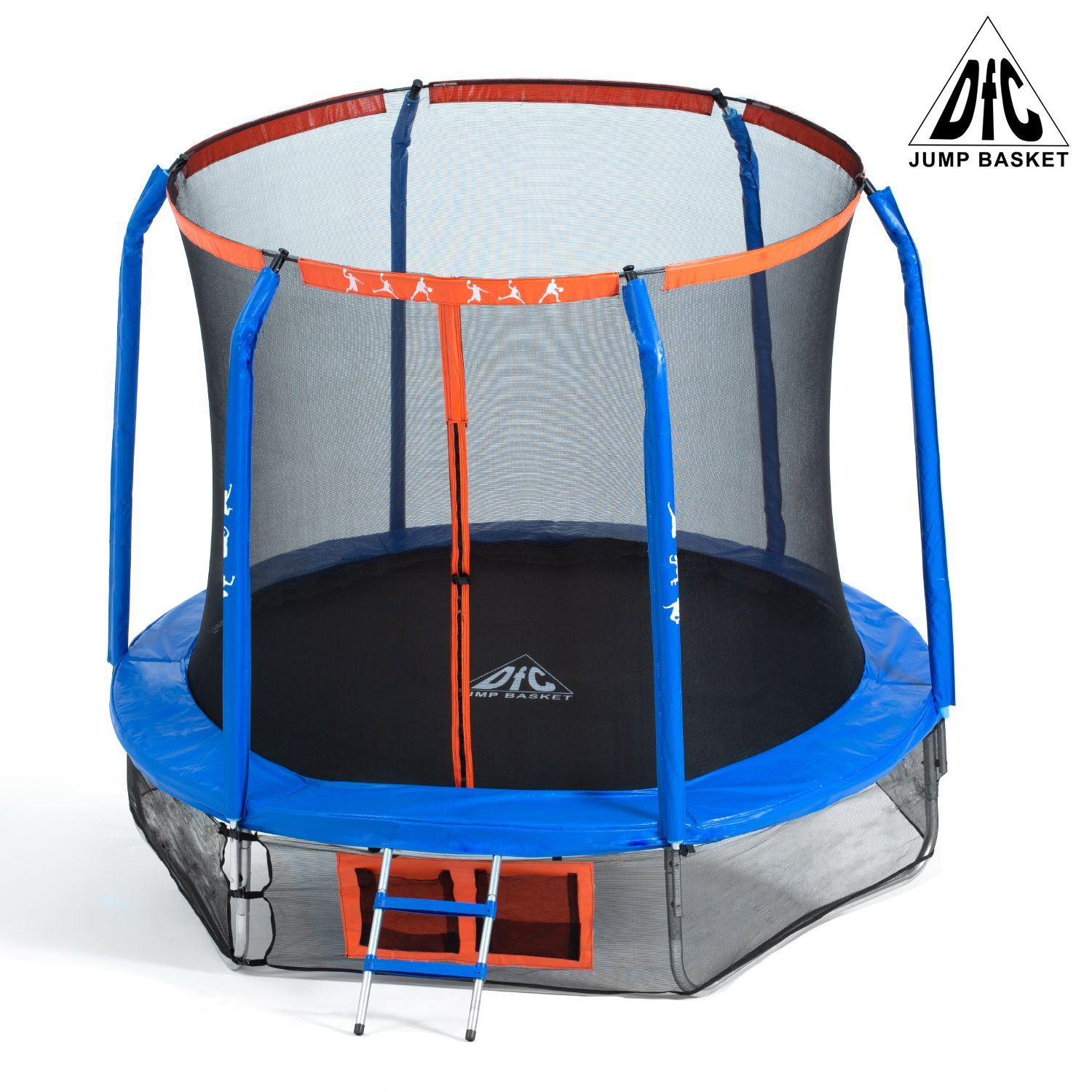 Батут DFC JUMP BASKET 10ft внутр.сетка, лестница (305cм) фото