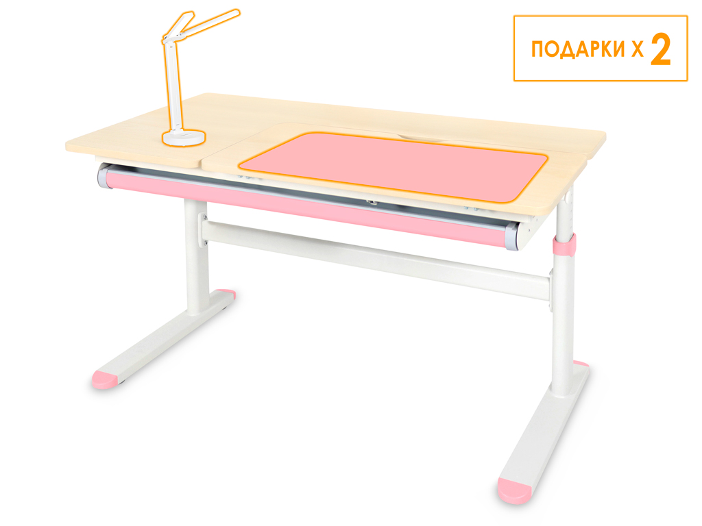 ErgoKids Детский стол Ergokids Bravo Maple/Pink (арт. TH-360 Lite MG/PN) фото