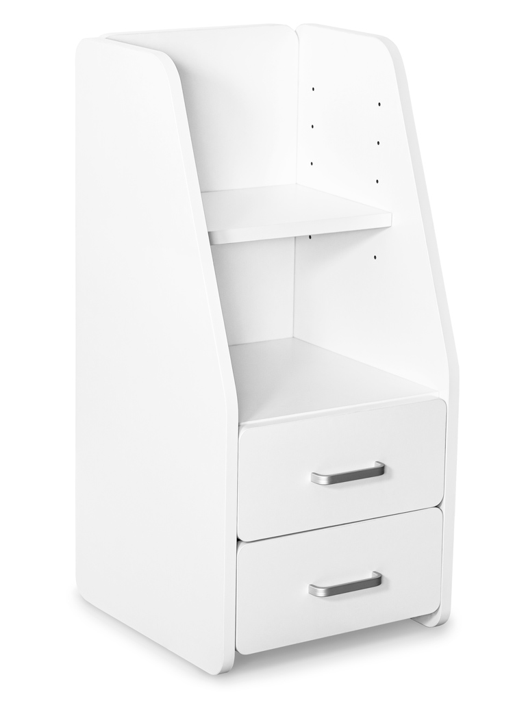 ErgoKids Тумбочка ErgoKids BD-C12 White с надстройкой (арт. BD-C12 W) фото