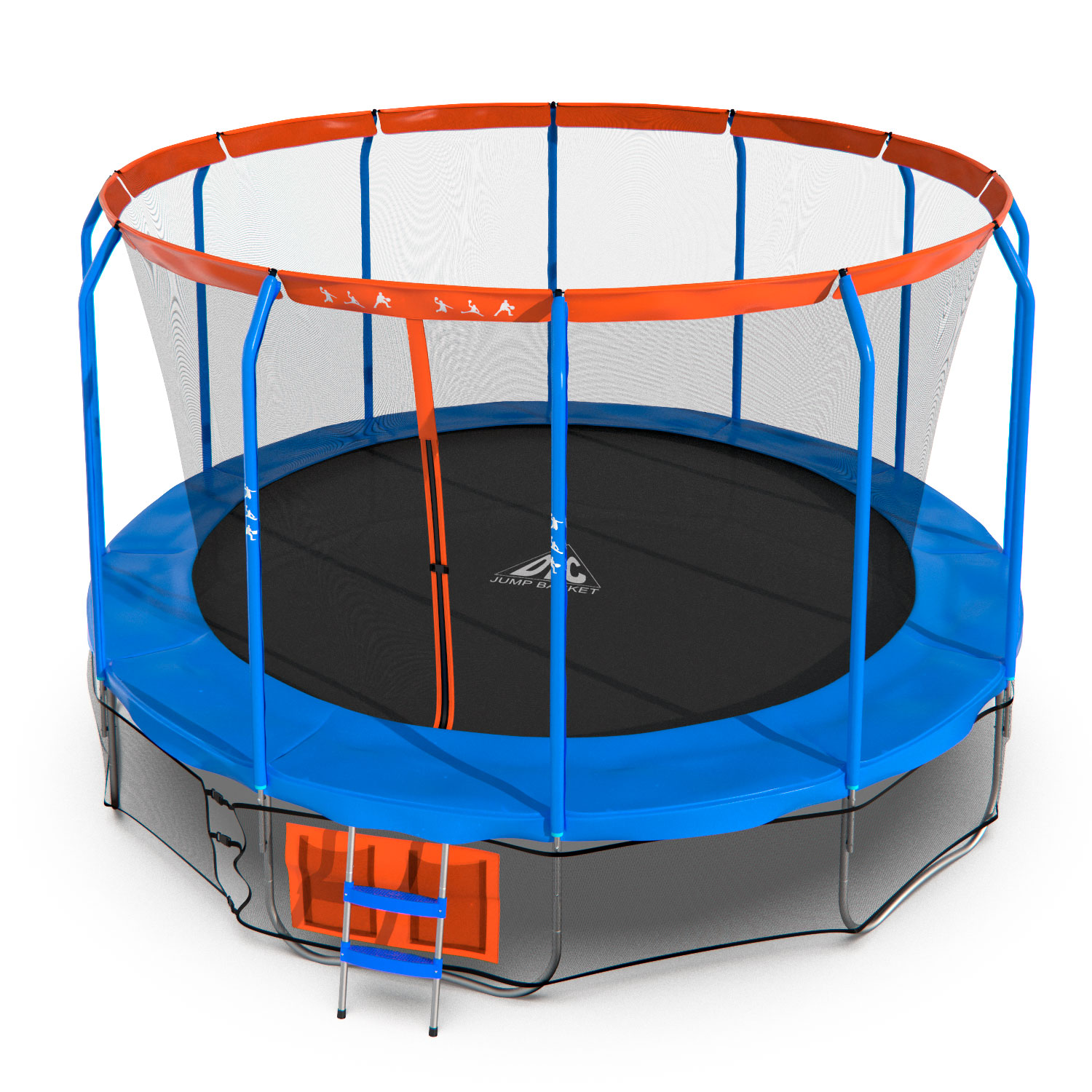 Батут DFC JUMP BASKET 16ft внутр.сетка, лестница (488cм)(два короба) фото
