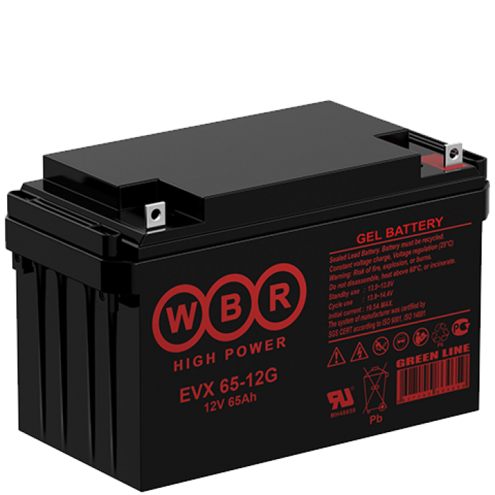 Аккумулятор WBR EVX65-12G (65 Aч) для инвалидных колясок фото