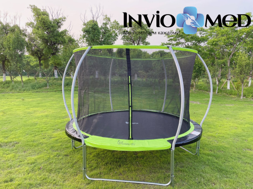 Батут FunFit 8 FT 252 см PRO inside зеленый фото фото 7