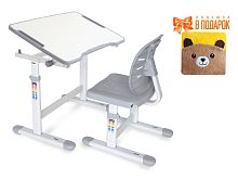 Mealux EVO Комплект ErgoKids (стол+стул) Evo-07 Ergo Grey (арт. Evo-07 Ergo G) фото