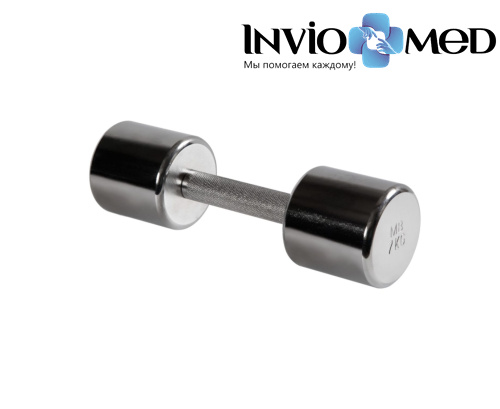 Гантель хромированная, 7 кг фото Гантель хромированная, 7 кг фото