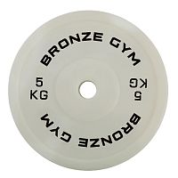 Диск олимпийский BRONZE GYM тренировочный 5 кг фото