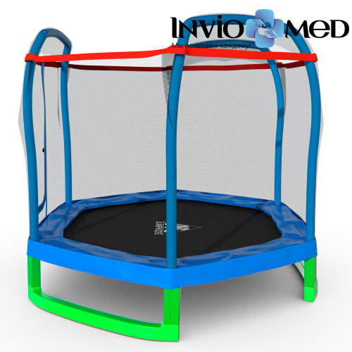 Батут DFC JUMP KIDS 7' синий, сетка (210см) фото фото 5 Батут DFC JUMP KIDS 7' синий, сетка (210см) фото фото 5