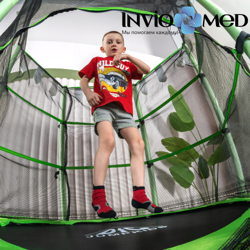 Батут DFC JUMP KIDS 55" зеленый, сетка (137см) фото фото 12