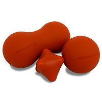 Набор массажных мячей BRONZE GYM, 3 шт. фото