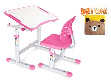 Mealux EVO Комплект ErgoKids (стол+стул) Evo-07 Ergo Pink (арт. Evo-07 Ergo PN) фото
