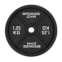 Диск олимпийский BRONZE GYM чугунный 1,25 кг фото