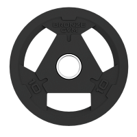Диск олимпийский BRONZE GYM обрезиненный 10 кг фото