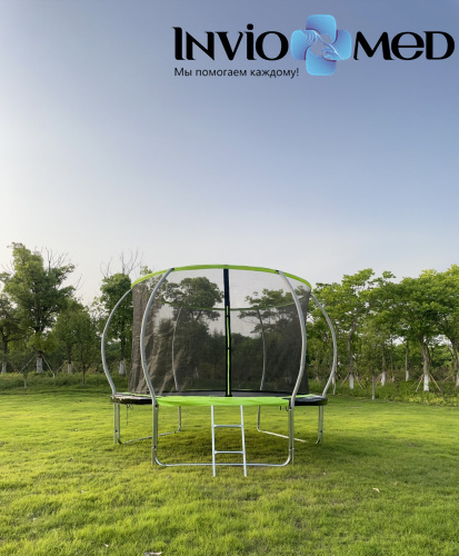 Батут FunFit 8 FT 252 см PRO inside зеленый фото фото 9