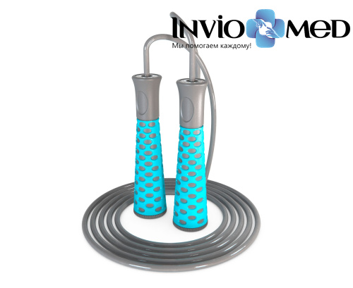 Скакалка DFC с подшипниками / 300 см голубая TF-SR50B фото фото 2