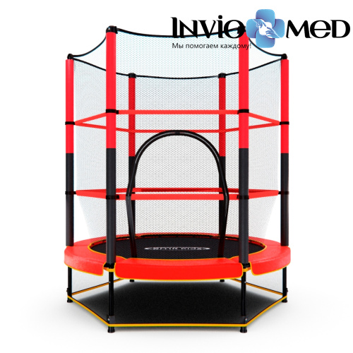 Батут DFC TRAMPOLINE-RED 55 дюймов с сеткой фото фото 7 Батут DFC TRAMPOLINE-RED 55 дюймов с сеткой фото фото 7