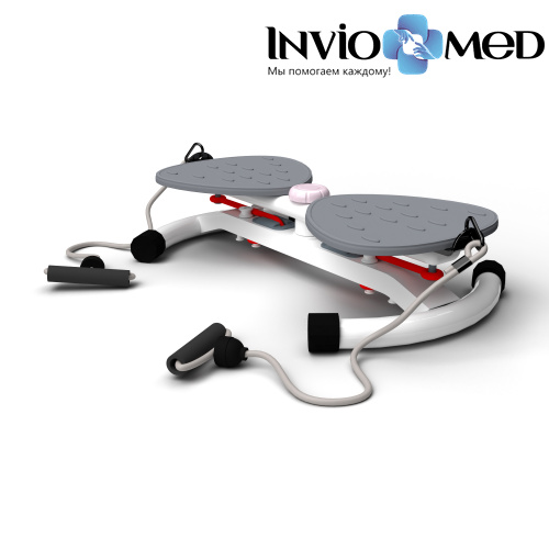 Фитнес платформа/горнолыжный тренажёр DFC "Twister Bow" с эспандерами фото Фитнес платформа/горнолыжный тренажёр DFC "Twister Bow" с эспандерами фото