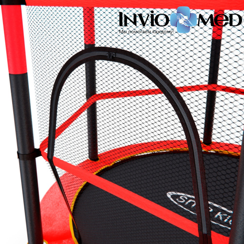 Батут DFC TRAMPOLINE-RED 55 дюймов с сеткой фото фото 6 Батут DFC TRAMPOLINE-RED 55 дюймов с сеткой фото фото 6