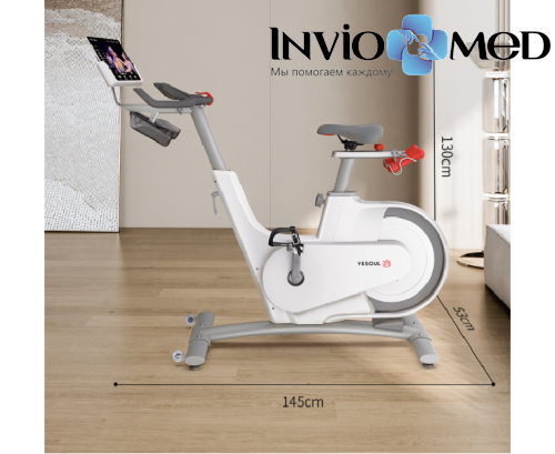 Велотренажер YESOUL Smart Spinning bike V1 белый фото фото 3