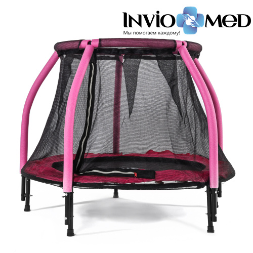 Батут DFC JUMP KIDS 48" розовый, сетка (120см) фото фото 3