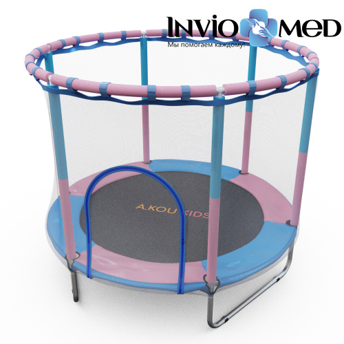 Батут DFC A.KOU KIDS 48 дюймов с сеткой фото Батут DFC A.KOU KIDS 48 дюймов с сеткой фото