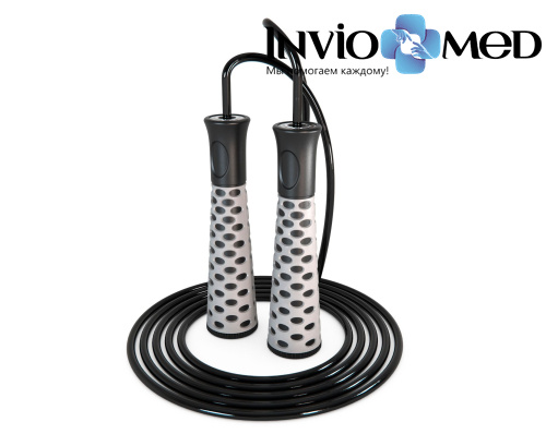 Скакалка DFC с подшипниками / 300 см /серая TF-SR50G фото Скакалка DFC с подшипниками / 300 см /серая TF-SR50G фото