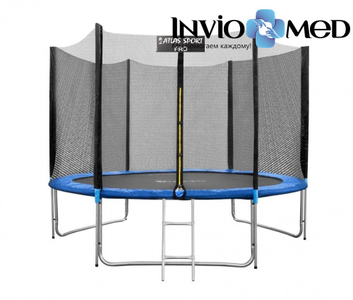 Батут Atlas Sport 312см (10ft) PRO BLUE фото Батут Atlas Sport 312см (10ft) PRO BLUE фото