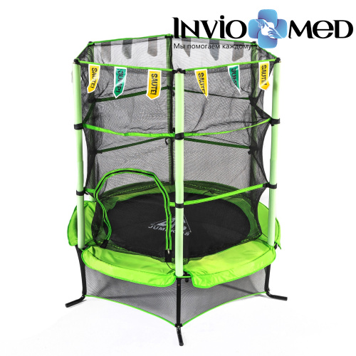 Батут DFC JUMP KIDS 55" зеленый, сетка (137см) фото