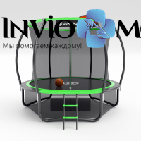 Батут Jump Power 10 ft Pro Inside Basket Green фото Батут Jump Power 10 ft Pro Inside Basket Green фото