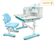 Mealux EVO Комплект мебели (столик + стульчик) Mealux EVO Panda XL blue (арт. BD-29 BL) фото