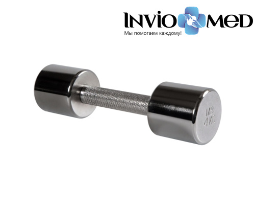 Гантель хромированная, 4 кг фото фото 2