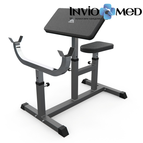 Скамья Скотта DFC Homegym UB009G серый фото Скамья Скотта DFC Homegym UB009G серый фото