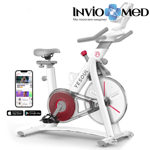 Велотренажер DFC Yesoul BS3-W белый фото фото 5