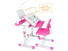 ErgoKids Комплект мебели (столик + стульчик + лампа) EVO-17 PN (с лампой) фото