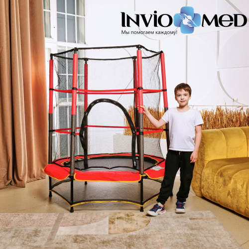 Батут DFC TRAMPOLINE-RED 55 дюймов с сеткой фото фото 12 Батут DFC TRAMPOLINE-RED 55 дюймов с сеткой фото фото 12